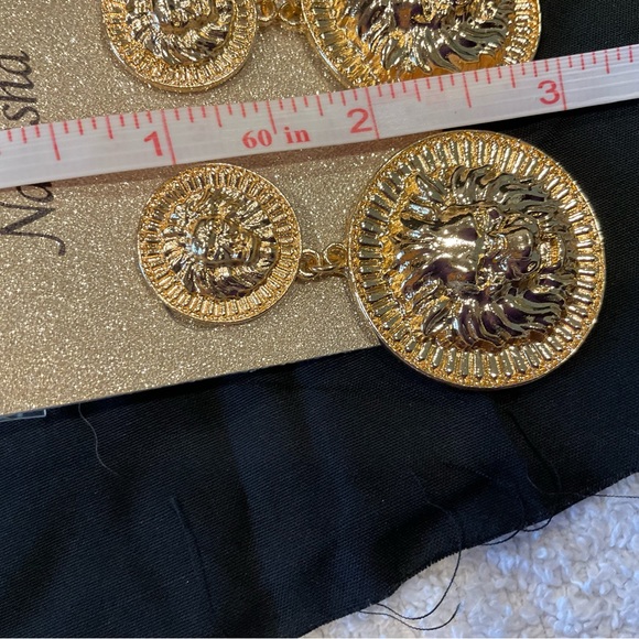 Earrings, Natasha Lion Dangle, new with tag - Picture 5 of 6